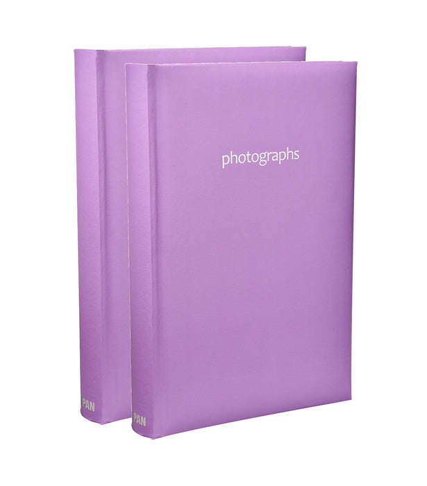 ARPAN Photo Album 300PE-X2 300 6X4'' Pictures Purple Pack of 2