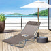 OutSunny Lounge Chair 01-0336 Textilene, Steel Black