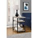 Alphason Rectangular End Table with Grey Oak Coloured MDF Top and Grey Oak Coloured Frame 5048096PCOM 376 x 457 x 602mm