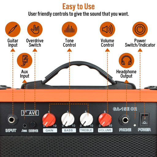 3rd Avenue Guitar Amplifier Orange