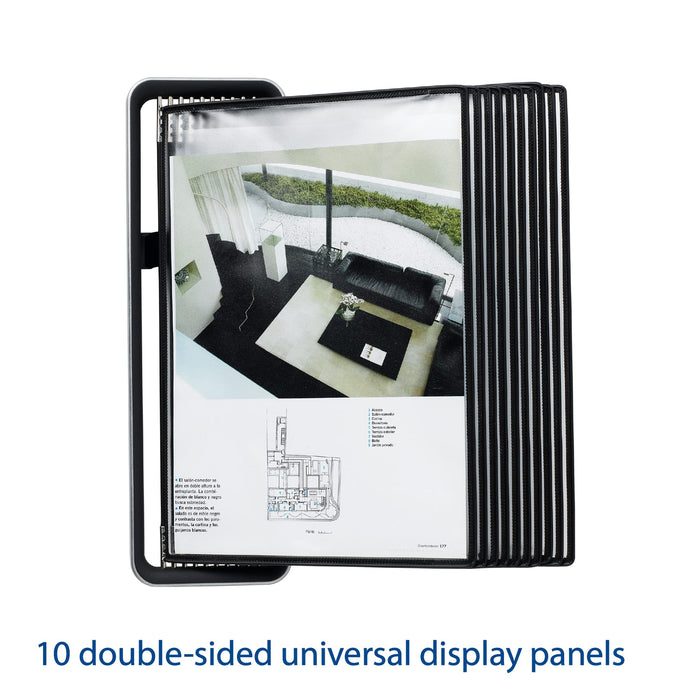 Djois Tarifold Display Panel System A4 Silver, Black 714507