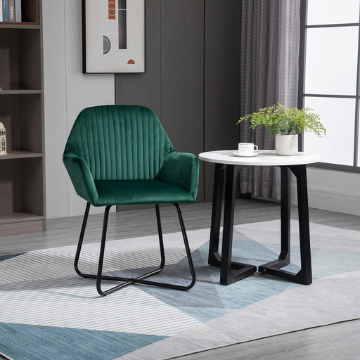 HOMCOM Accent Chair 839-128V70GN Green