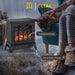 Homcom Electric Fireplace Heater with LED Flame Effect