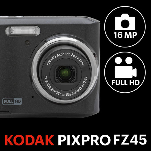 Kodak Digital Camera FZ45-BK Full HD Black