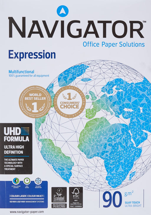 Navigator Expression A4 Printer Paper White 90 gsm Matt 500 Sheets