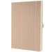 Sigel Notebook A4 Ruled Sewn Side Bound Plastic Hardback Beige Perforated 194 Pages