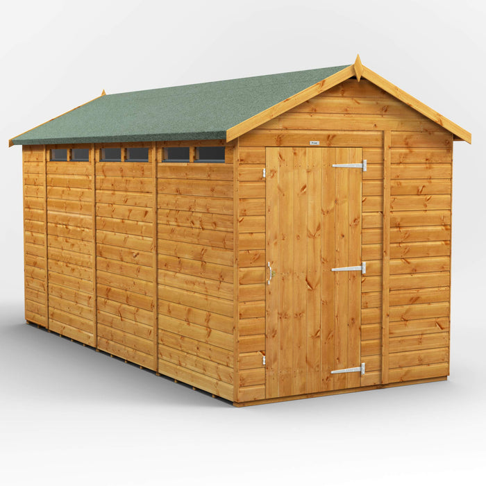 Power Garden Shed 146PASS Golden Brown 14x6