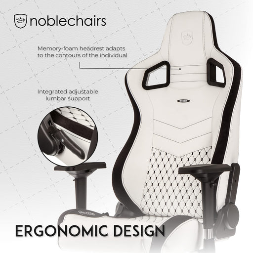 Noblechairs Epic Gmng Chair Wht/Blk