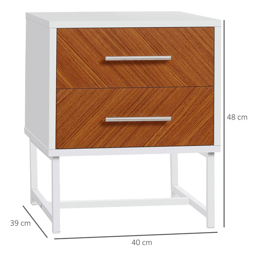 HOMCOM Nightstand 831-483 Particle Board, Metal