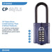 SQUIRE Combination Padlock CP60/2.5 Hardened Steel