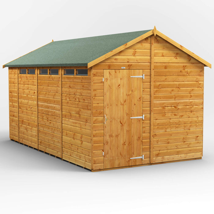 Power Garden Shed 148PA Golden Brown 14x8