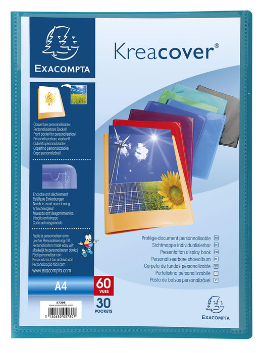 Exacompta Display Book 5730E A4 Assorted 30 Pockets Pack of 12