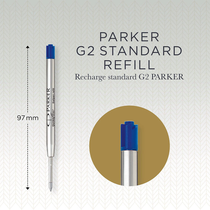 Parker Ballpoint Pen Refill 1950373 Blue Pack 2