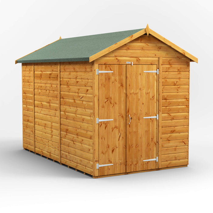 Power Garden Shed 106PAWDD Golden Brown 10x6