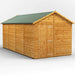 Power Garden Shed 168PAW Golden Brown 16x8