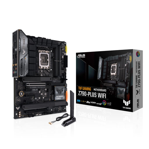 ASUS TUF GAMING Z790-PLUS WIFI - Motherboard - ATX - LGA1700 Socket - Z790 Chipset - USB 3.2 Gen 1, USB 3.2 Gen 2, USB4, USB-C 3.2 Gen2, USB-C 3.2 Gen 2x2 - 2.5 Gigabit LAN, Bluetooth, Wi-Fi - onboard graphics (CPU required) - HD Audio (8-channel)