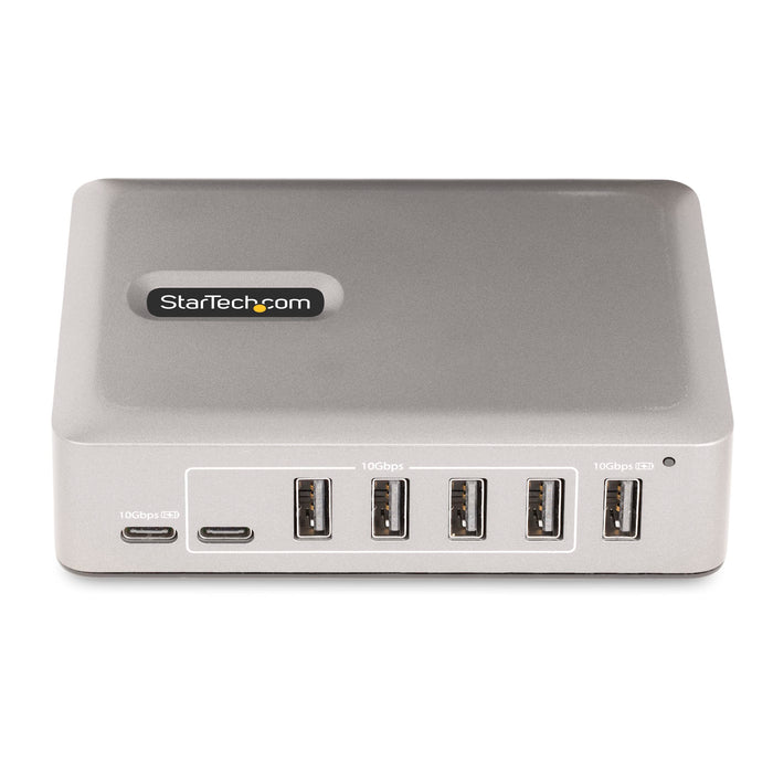 StarTech.com 7-Port USB-C Hub - 5x USB-A and 2x USB-C -Ports - Self-Powered with 65W Power Supply