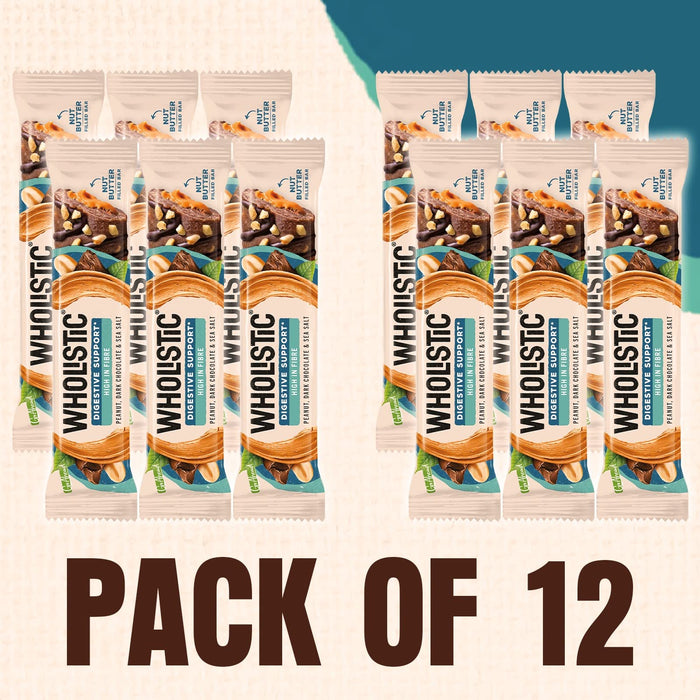 Snack Bars Peanut & Dark Chocolate Pack of 12