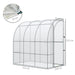 OutSunny Lean to Greenhouse 214 x 118 x 212 cm