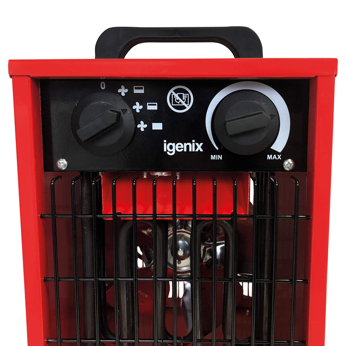 igenix Heater Industrial IG9302 2000 W Red 19.8 x 21.5 x 32.6 cm