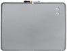 Nobo Small Desktop or Wall Mountable Magnetic Whiteboard QB05742C Lacquered Steel Silver Slim Frame 580 x 430 mm Grey