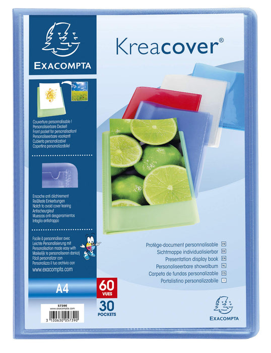 Exacompta Display Book 5739E A4 Assorted 30 Pockets Pack of 12