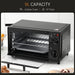 HOMCOM Mini Oven 230 W 9 L