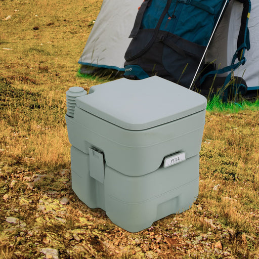 OutSunny Portable Toilet Grey 410 x 425 mm