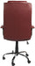 Nautilus Designs Ltd. High Back Leather Faced Executive Armchair with Integral Headrest and Chrome Base Burgundy