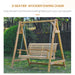 OutSunny Swing Bench Larch Wood Brown 1,250 x 1,850 mm