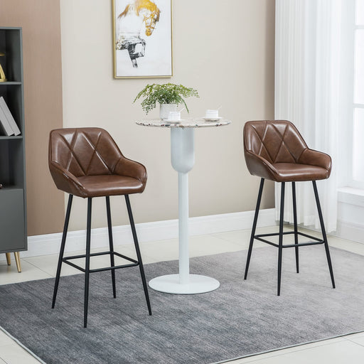 HOMCOM Bar Stool 835-777V70BN Brown