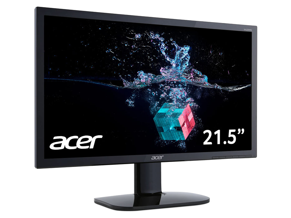 ACER KA220HQbi 21.5 Inch 1920 x 1080 Pixels Full HD TN Panel 5ms Response Time HDMI VGA Monitor