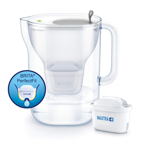 BRITA Water Filter Jug fill&enjoy Style 2.4L White-Soft Grey