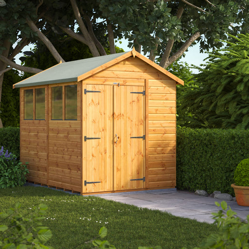 Power Garden Shed 86PADD Golden Brown 8x6