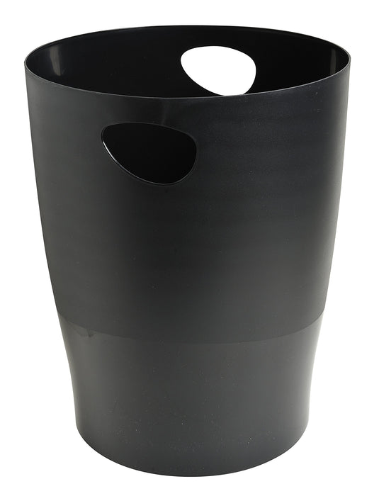 Exacompta Waste Bin EcoBin 15L Polypropylene Black 26.3 x 26.3 x 33.5 cm