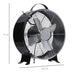 Homcom Desk Fan with Safety Guard Anti-Slip Feet Black