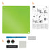 Nobo Mini Wall Mountable Magnetic Whiteboard Tile 1903773 Lacquered Steel Frameless 360 mm x 360 mm Green