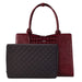 SOCHA Ladies Laptop Bag Croco Burgundy 15.6 Inch Synthetic Leather Wine Red 42 x 13 x 31.5 cm