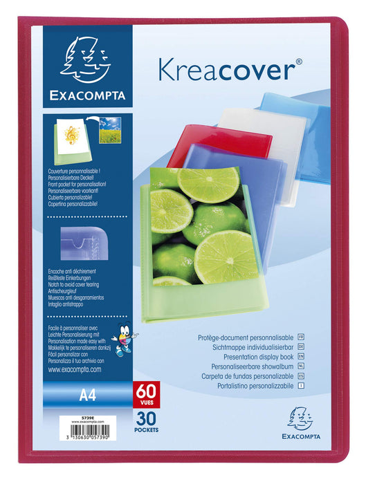 Exacompta Display Book 5739E A4 Assorted 30 Pockets Pack of 12