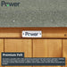 Power Garden Shed 208PA Golden Brown 20x8