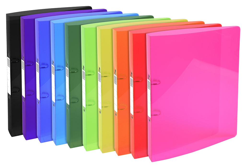 Exacompta Ring Binder Iderama 54770E A4 2 ring Assorted Pack of 10