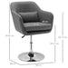 HOMCOM Swivel Chair for Lumbar Support Dark Grey