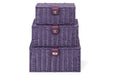 ARPAN Storage Basket Plastic Purple 36 x 28 x 18.5 cm Set of 3