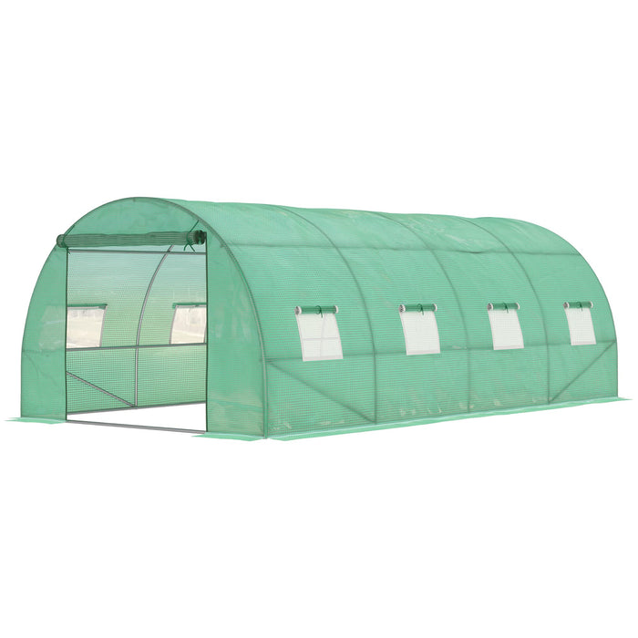 OutSunny Polytunnel Greenhouse 590 (L) x 300 (W) x 200 (H) cm.