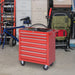 DURHAND Roller Cabinet B20-056 Steel Red 330 mm x 690 mm x 750 mm