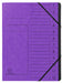 Exacompta Multipart File 541208E A4 Mottled Pressboard Purple 24.5 (W) x 1 (D) x 32 (H) cm Pack of 10