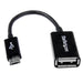 StarTech.com 4 Inch Micro USB to USB OTG Host Adapter Male to Female