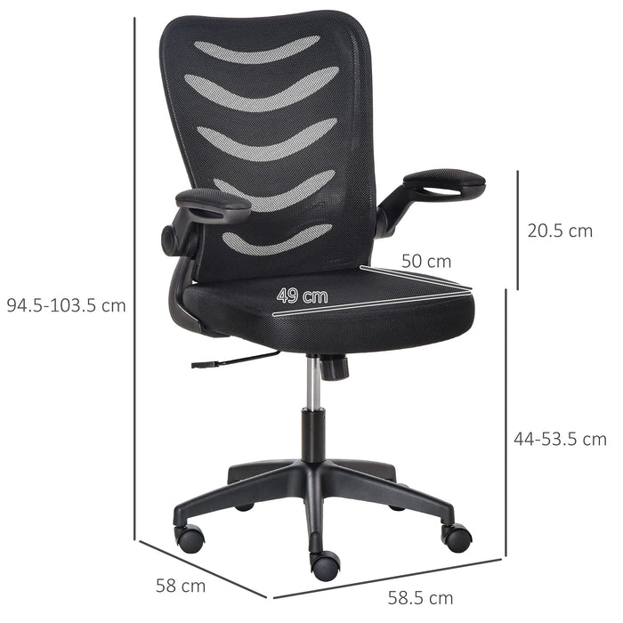 Vinsetto Office Chair 921-512V70BK Black 58 (W) x 58.5 (D) x 103.5 (H) mm