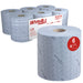 WYPALL Wipe Roll L20 2-ply Central Extraction Blue 6 Rolls of 400 Sheets