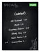 Artverum Magnetic Glass Drywipe Board Happy Hour Design Black 900x1200 - GL276